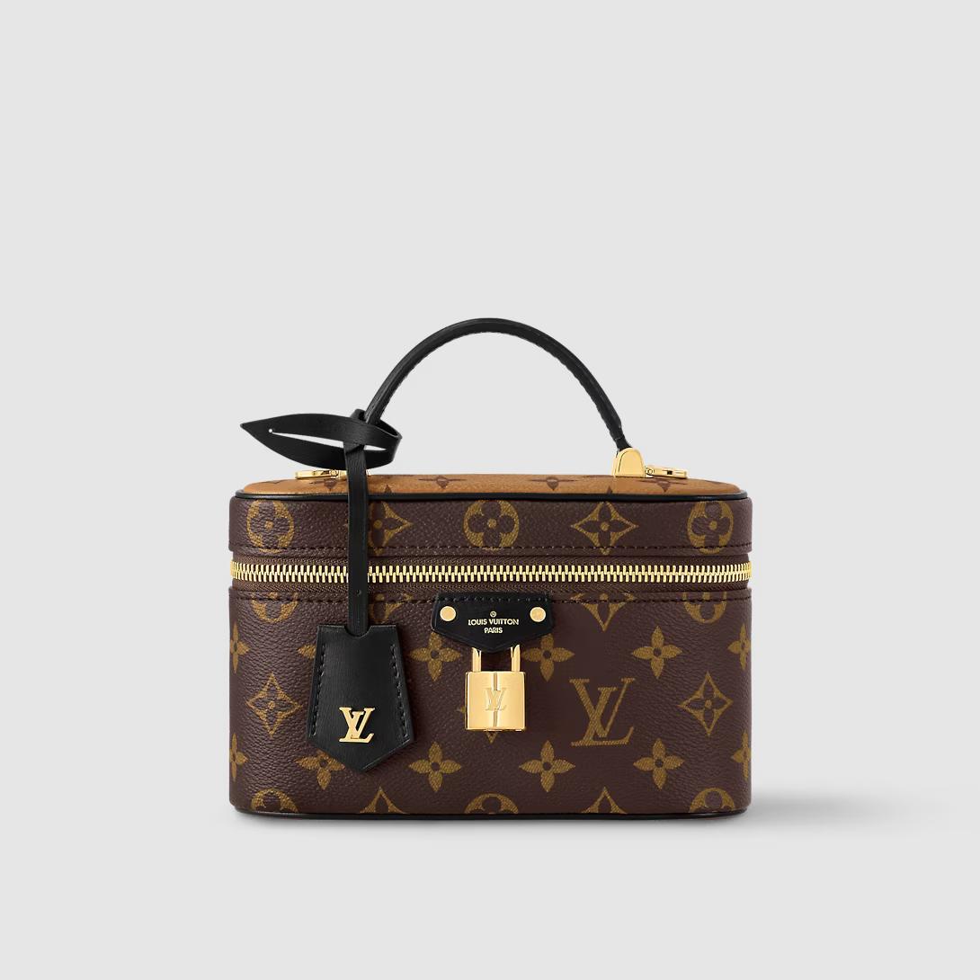 Túi Louis Vuitton Vanity Chain Pouch Monogram Reverse Canvas Nữ Nâu